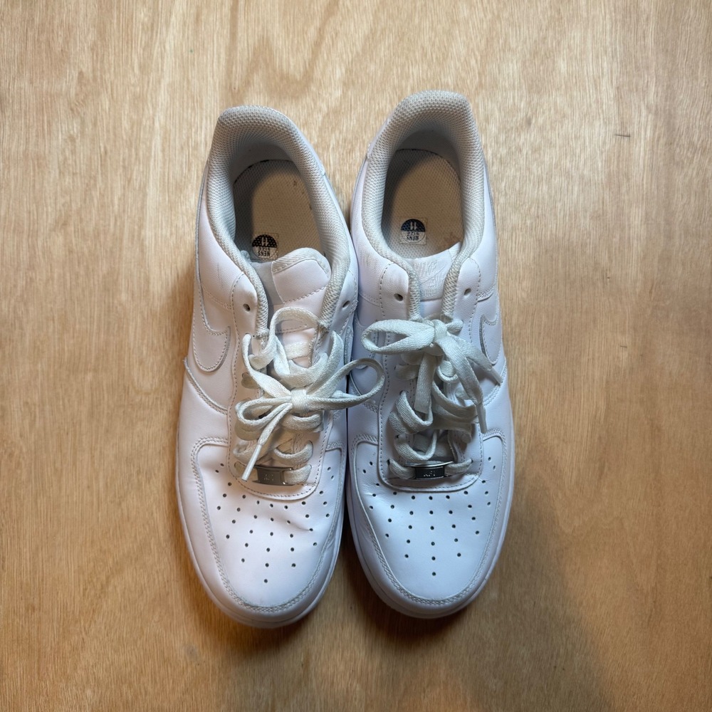Nike Air Force 1 Low 07 White White Mens Sneakers CW2288-111 Size 11